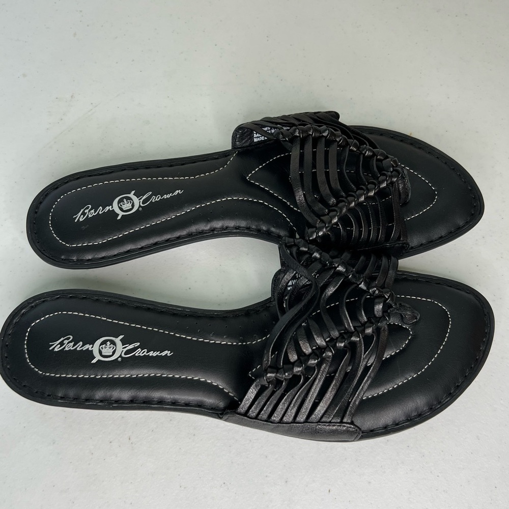 Born Crown Black Sandals with cushioned soles size 10 - Picture 4 of 7